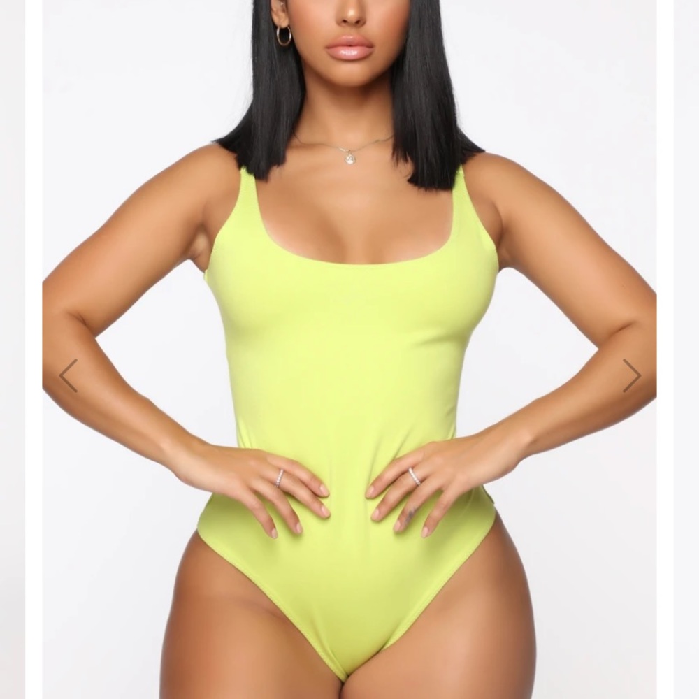 Lime green bodysuit